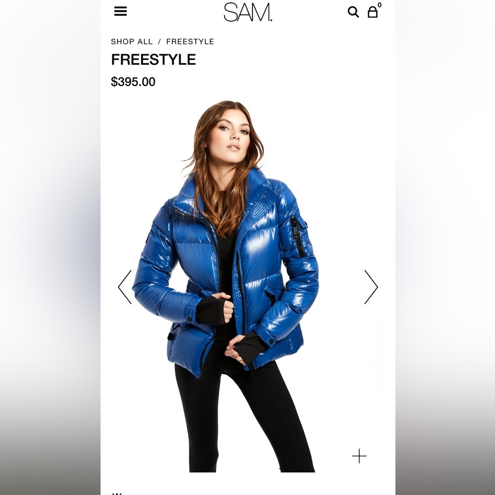 SAME Freestyle PufferJacket in Blue size small